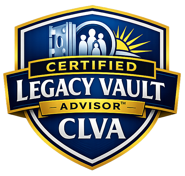 Certified Legacy Vault Advisor (CLVA) badge